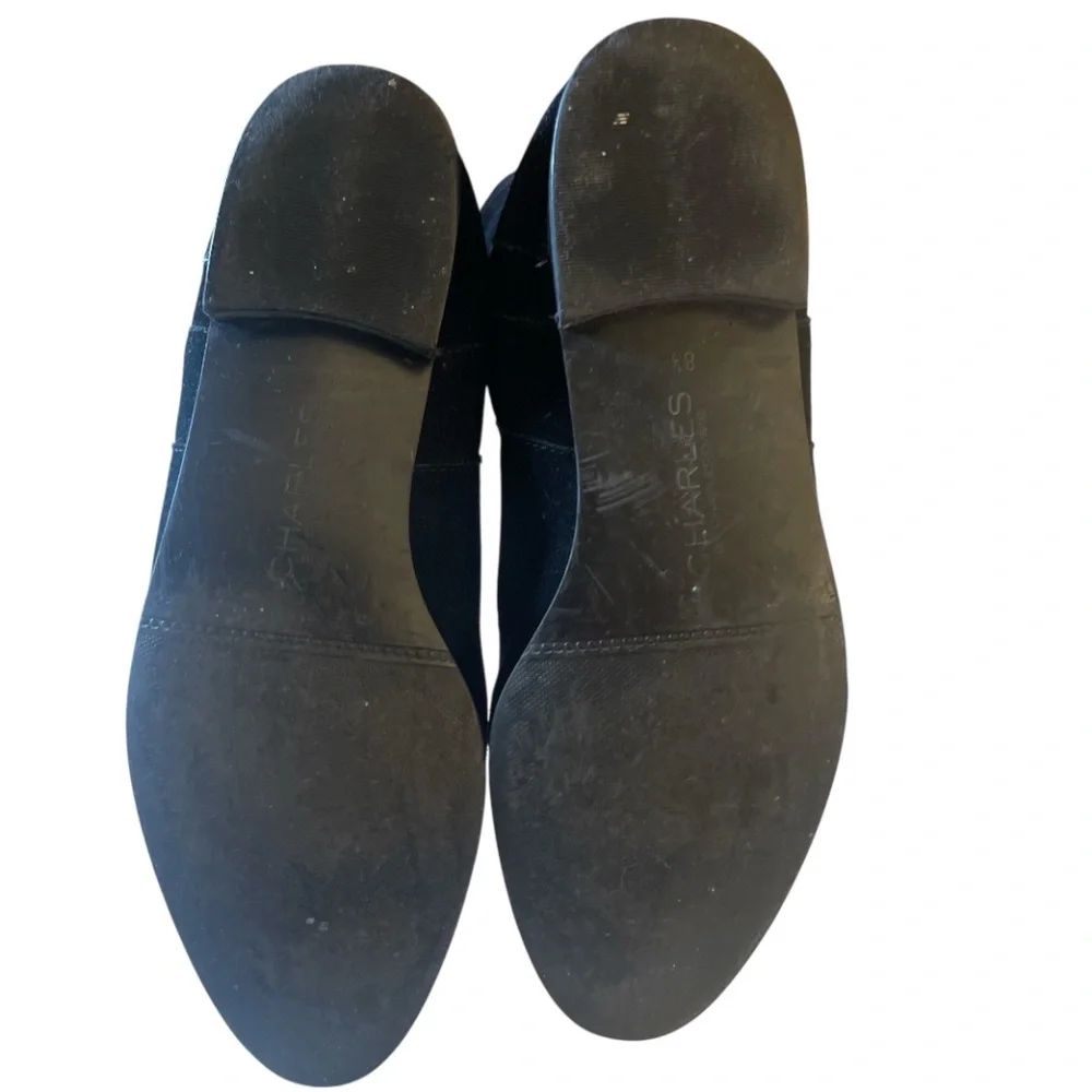 Charles‎ by Charles David Black Suede Knee High Boots Size 8.5